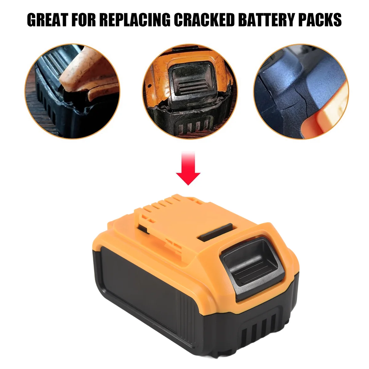 Li-Ion Battery Plastic Case PCB Charging Protection Circuit Board Shell for Dewalt 18V 20V Li-Ion Battery