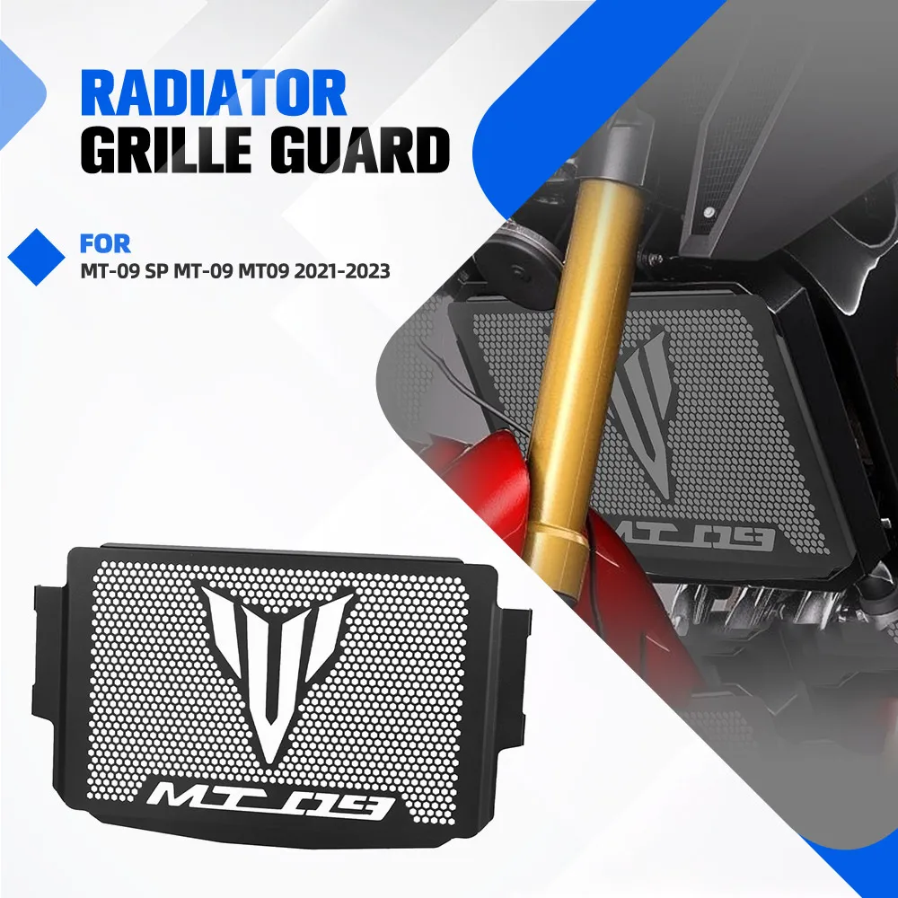 

Motorcycle Radiator Guard Tank Grille Shield Engine Cooler Bezel Protector Mesh Cover For Yamaha MT-09 SP MT-09 MT09 2021-2023