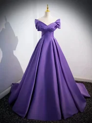 Evening dress skirt niche light luxury high-end host banquet temperament one-shoulder dinner 2024 new adult ceremony