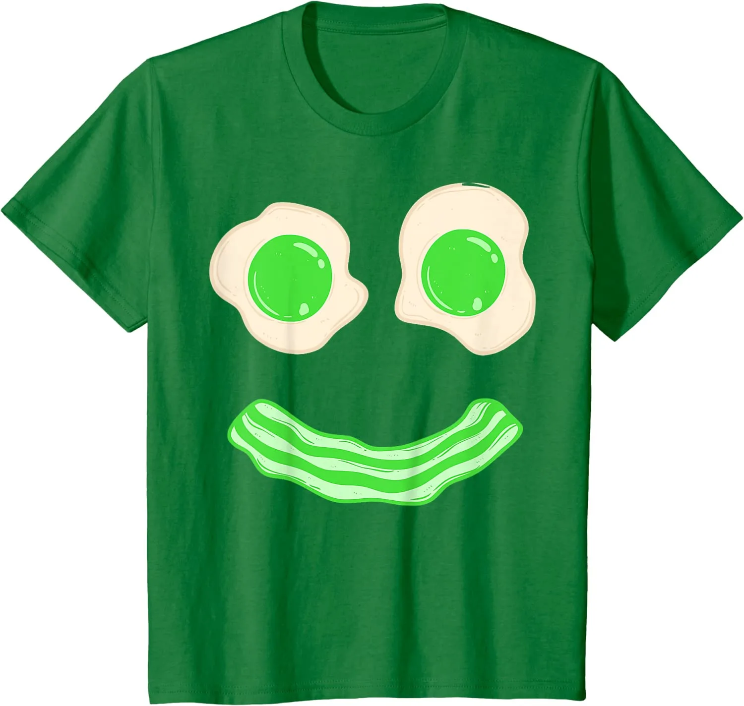 Green Eggs Ham Smile Face Brunch Breakfast Costume Youth Unisex T-shirt