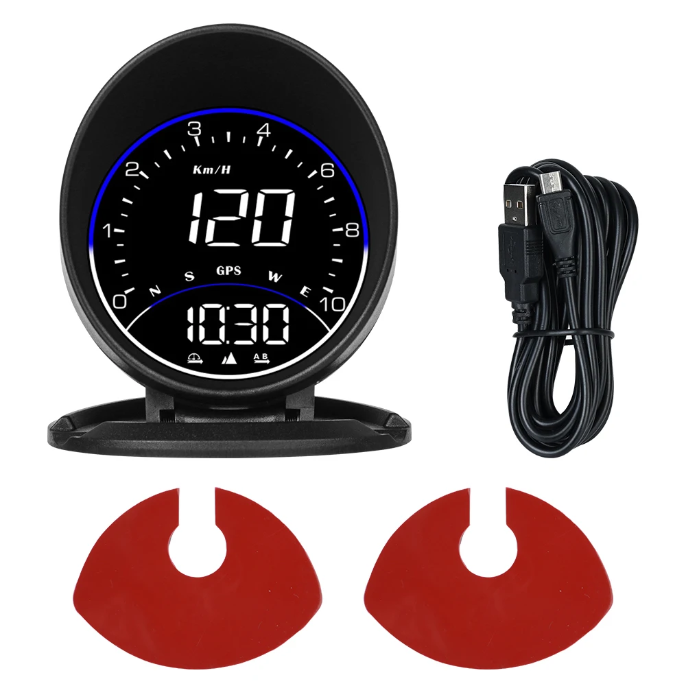 Digital Clock Altitude Meter Speedometer Mileage G6 HUD With Ambient Light Alarm Set Car Head Up Display RPM MPH