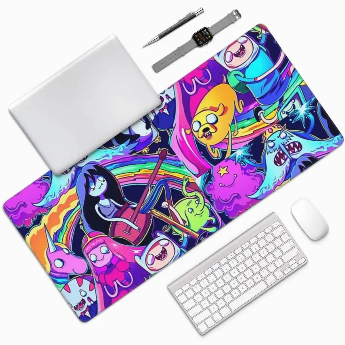 

Adventure Time! Large Mouse Pad Computer Keyboard Mouse Mat Gamer PC Laptop Desk Mat Office Accessories Table Mats