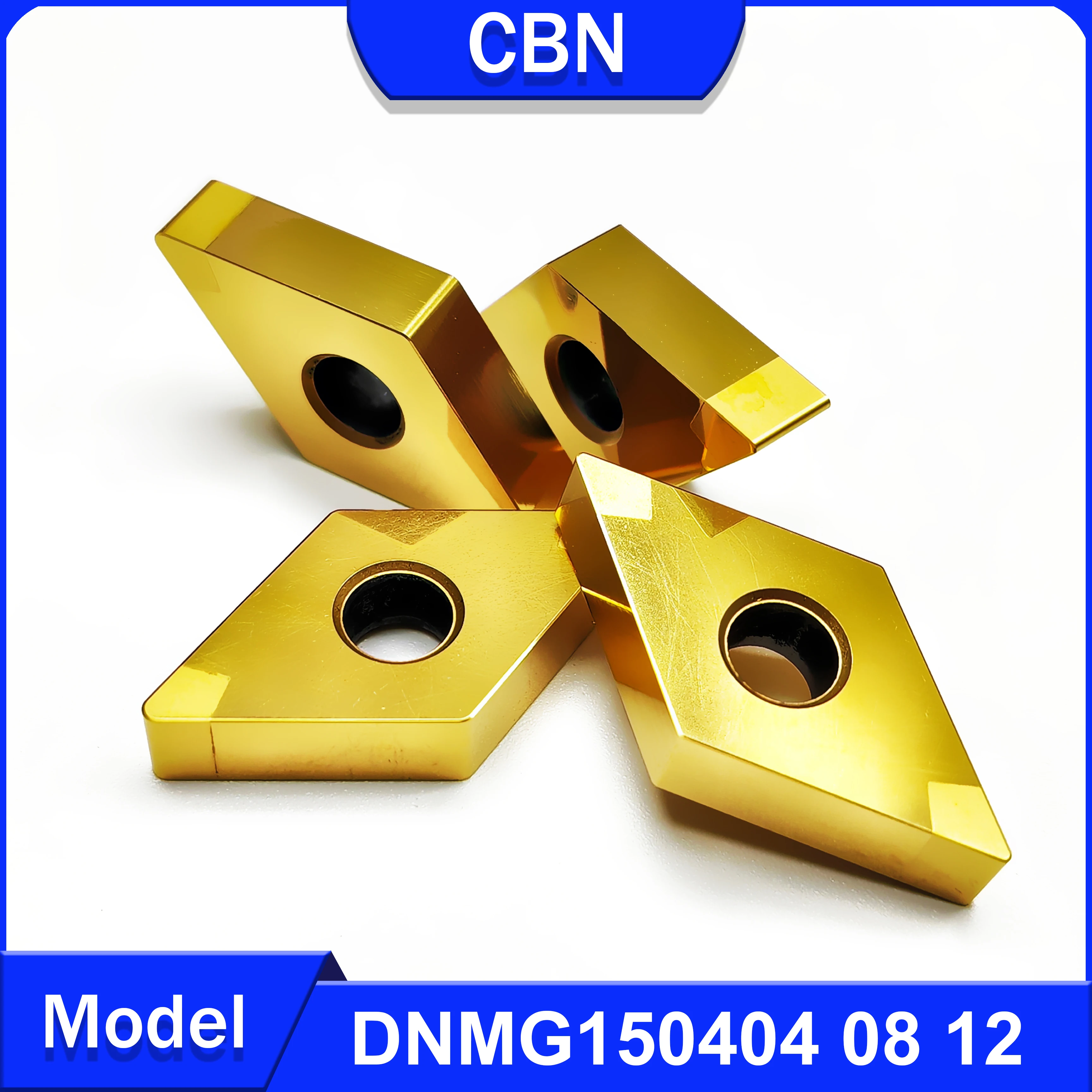 CBN DNMG150404 DNMG150408 DNMG150412 gold coated turning tool,improve the efficiency of processing high hardness steel materials