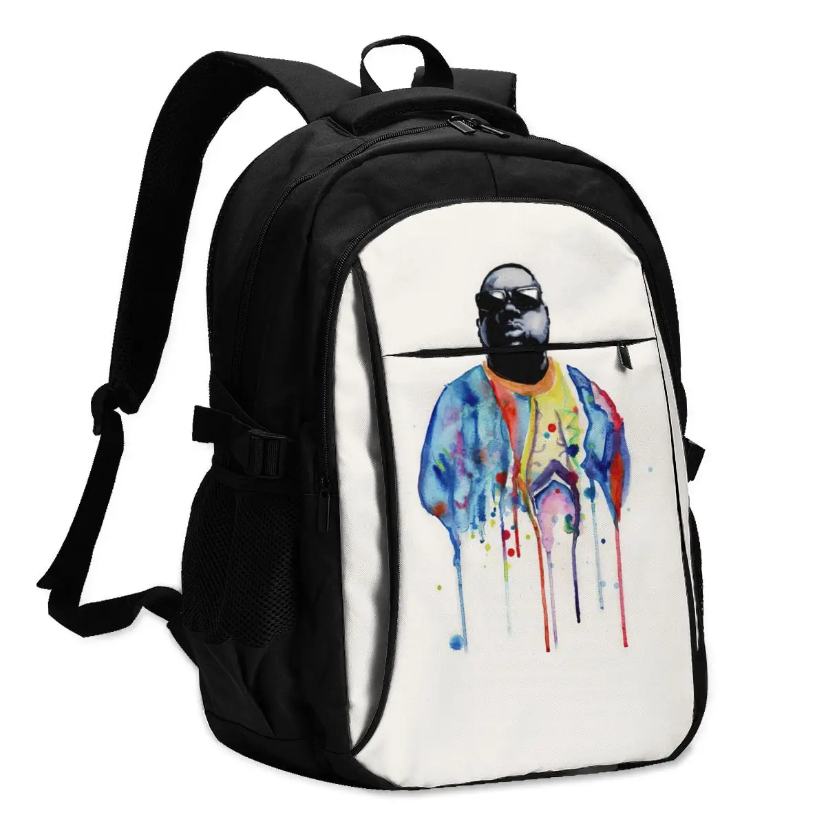 Notorious Big Backpacks Unusual Charging USB Running Backpack Tourist Pattern Bags