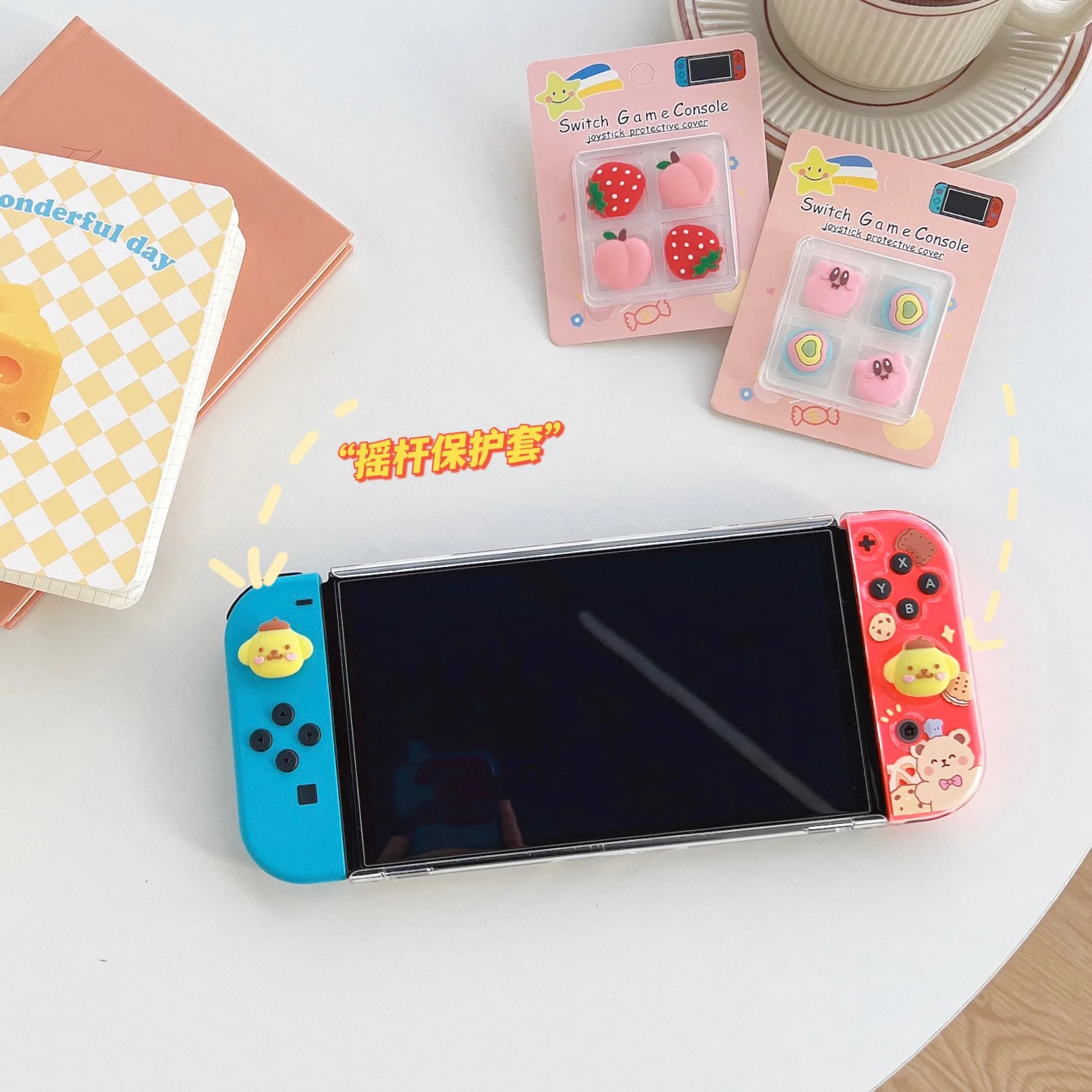 Disney Cartoon Nintendo Switch Silicone Rocker Sleeve NS Lite Rocker Cap Sleeve Handle Oled Protective Cap