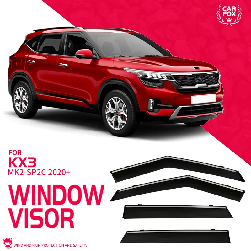 

For KIA KX3 Window visor Weather Shield Side Window Deflector Car windshield weather shield Car accessories