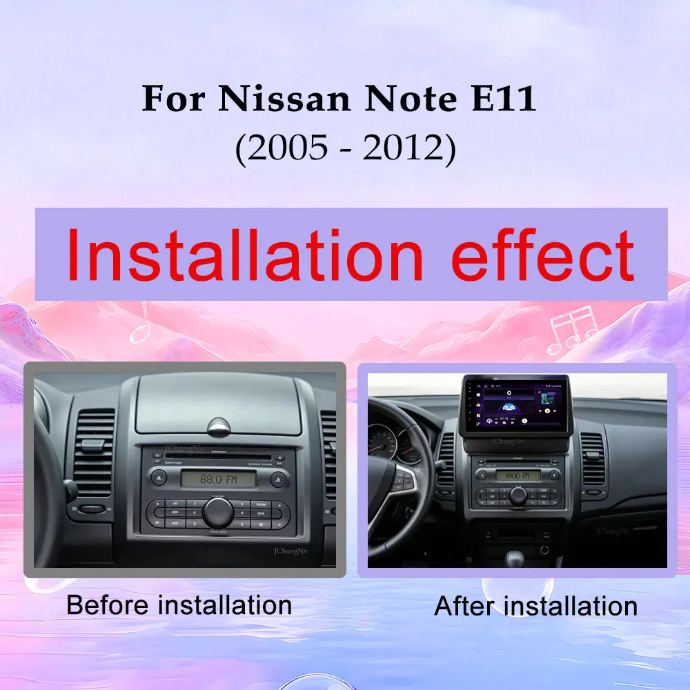 For Nissan Note E11 2005 - 2012 CarPlay Wired Android GPS Navi YouTube Car Radio Multimedia Player WIFI Split Screen DSP Stereo