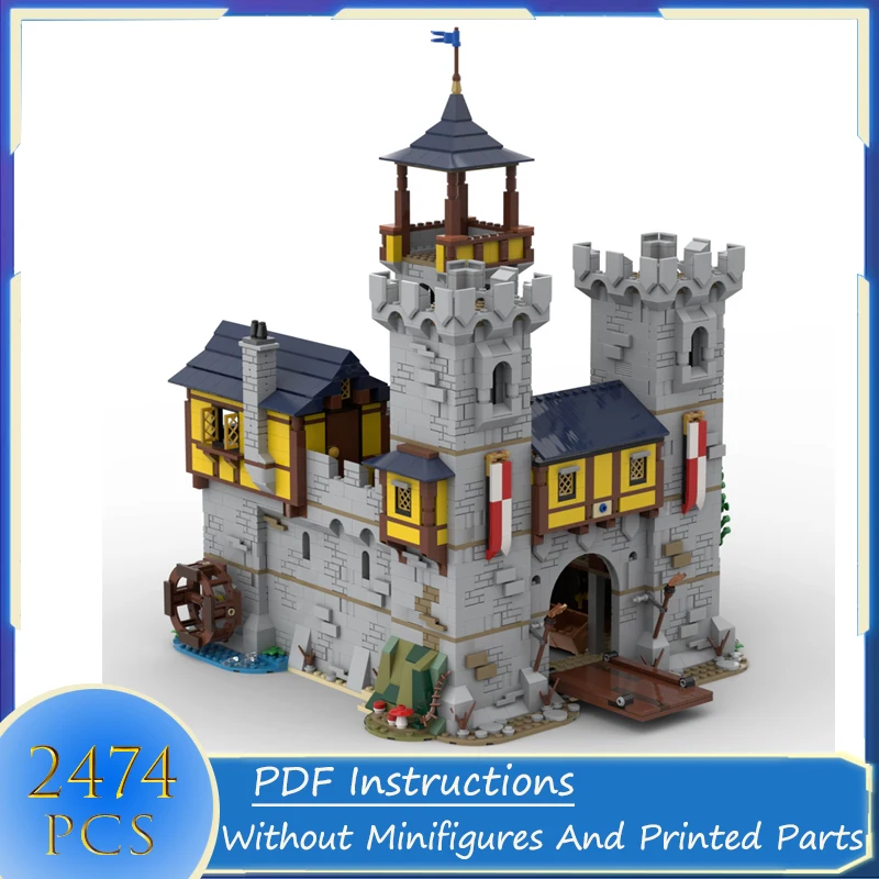 

Street View Series Building Blocks Black Falcon Castle Model City Architecture Moc Diy Assemble Bricks Toys Birthday Gifts