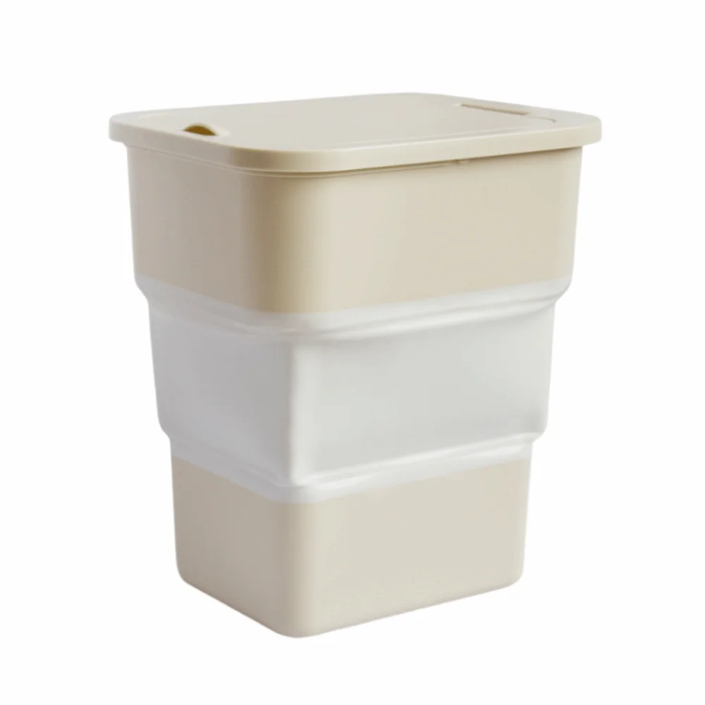 

Waterproof Folding Car Trash Bin Portable with Lid Rubbish Basket Multi-function Large Capacity Drink Snack Storage Bucket