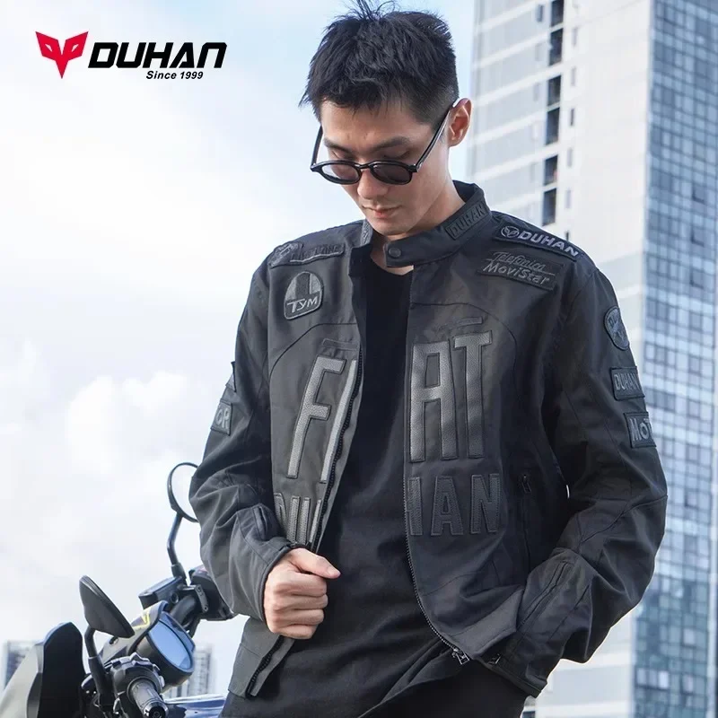 DUHAN Motorcycle Jacket Men's and Women's Motorcycle Four Season Jacket Racing Suit Street Commuter Anti-fall Riding Suit