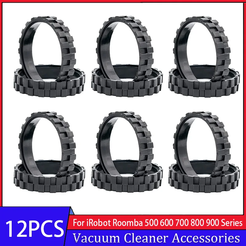 Anti-Slip Tires for iRobot Roomba 500 600 700 800 900 E5 E6 E7 I7 S9 Vacuum Cleaner Sturdy Tires Spare Parts