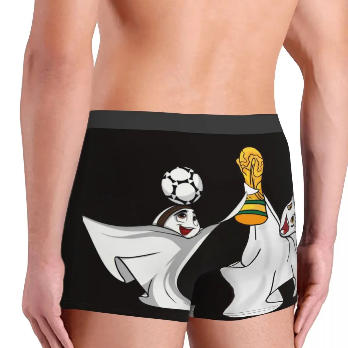 Mascotte saoudienne pour homme, boxer, slip, sous-vêtement, respirant, haute qualité, cadeaux d'anniversaire, 402