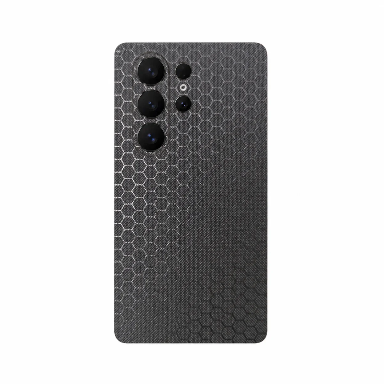 Faux Leather Diamond Texture Back Skin for Samsung Galaxy S26 S25 Ultra Plus S24 S23 3M Adhesive Anti Scratch Rear Film