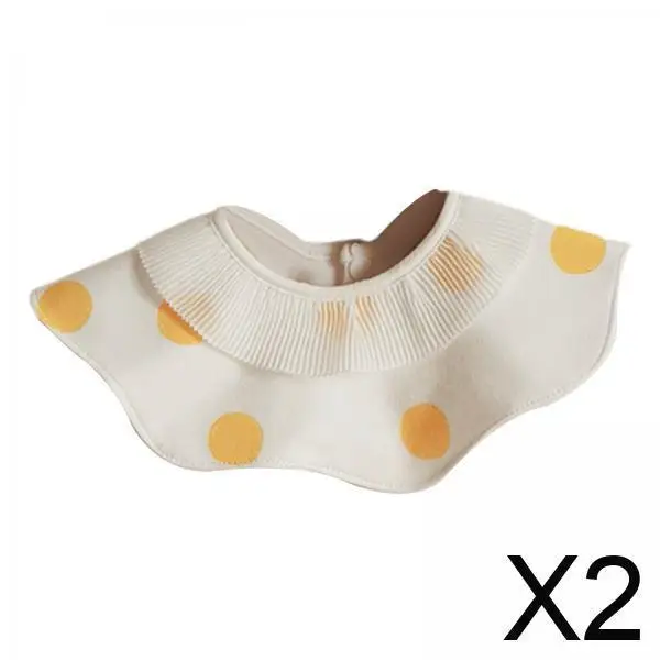 

Soft Cotton Infant Drool Bibs Bandana Style Adjustable Lace Feeding Bibs Waterproof Towel for Baby Boys Girls