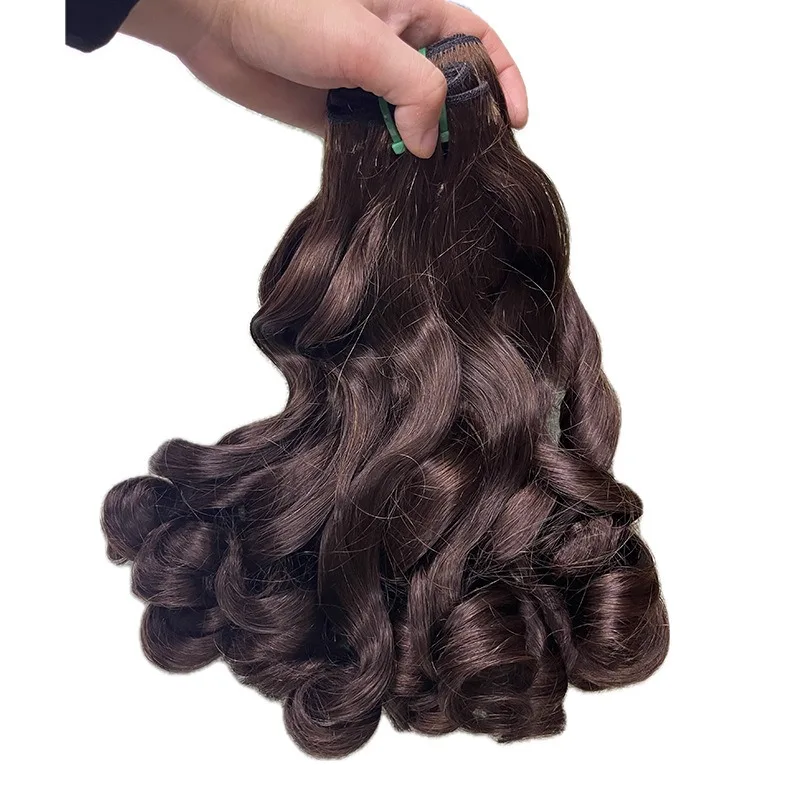 12a Human Hair Weaving Women's Double Drawn Bundles Bouncy 10-24 Inch Multi Color Selection High Quality 100% Unprocessed