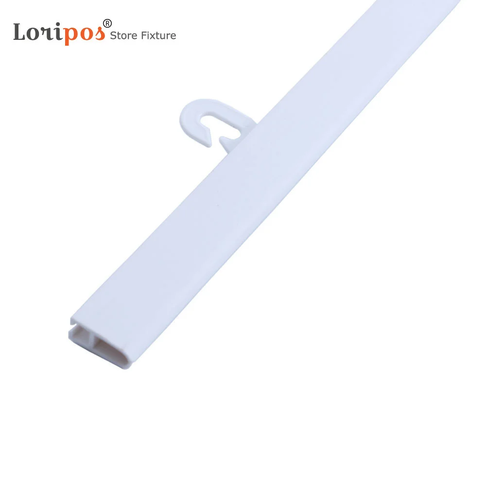 50cm Ceiling Sign Holder Banners Posters Clamp Rail White For Retailing Store Promotion And Advertising | Loripos