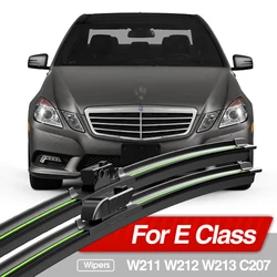 For Mercedes Benz E Class W211 W212 W213 C207 2002-2023 Front Windshield Wiper Blades 2pcs Accessories Windscreen Window