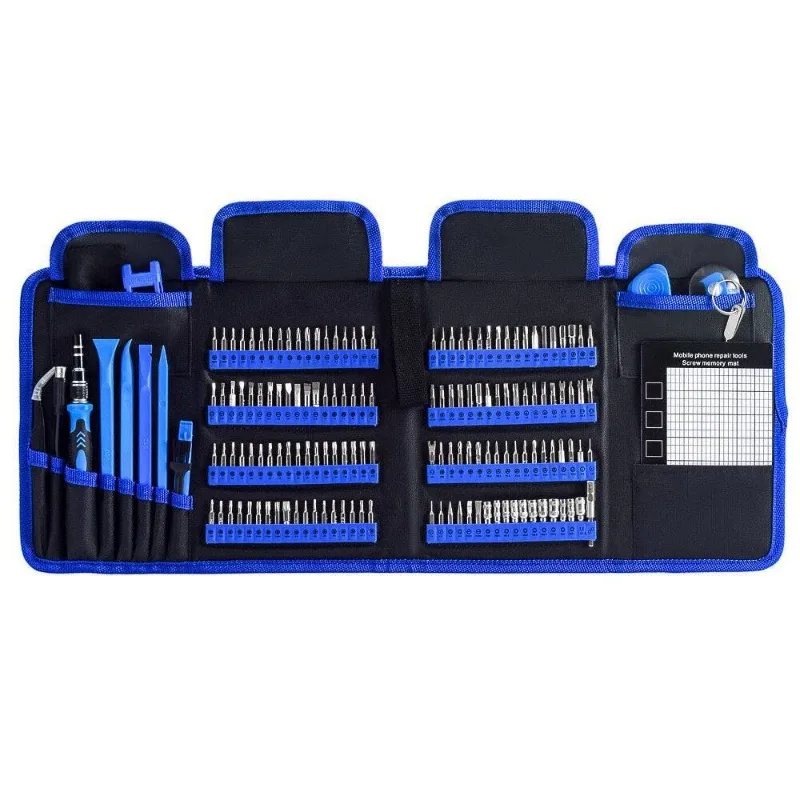 For 142-in-1 Precision Screwdriver Set, Mobile Phone Disassembly and Maintenance Tools, Watches Portable Cloth Bag.