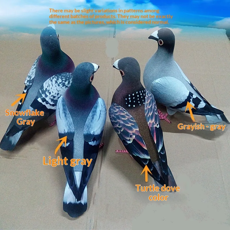 1/2Pcs Big Size Simulation Foam Pigeon Model Fake Artificial Imitation Bird Animal Home Garden Ornament Miniature Decoration