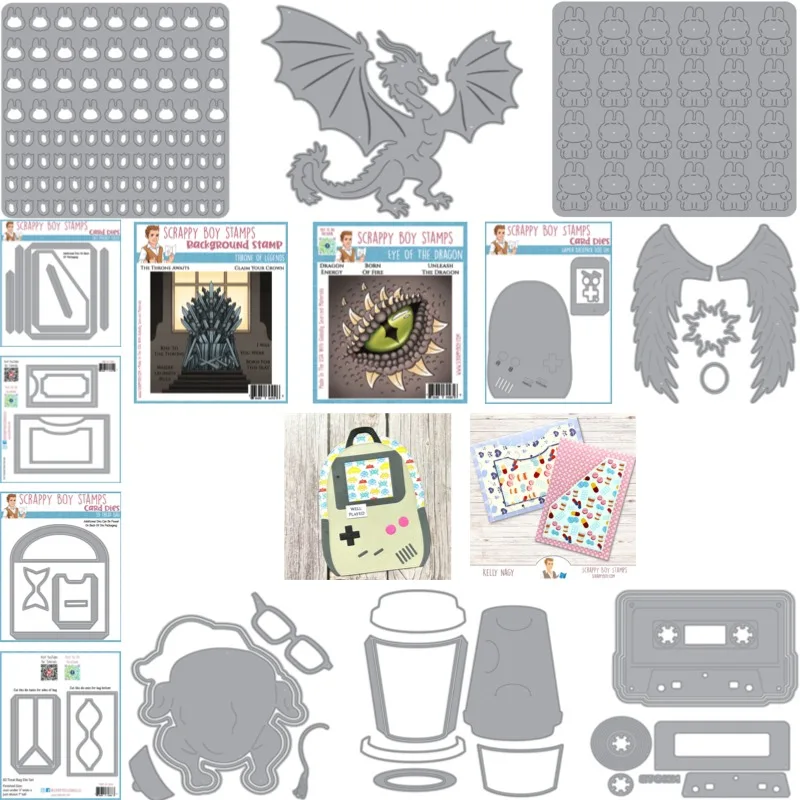 TAPE CARD BAG coffee Stamp And Dies New Arrival 2026 Scrapbook Diary Decoration Stencil Embossing Template DIY Greeting Card