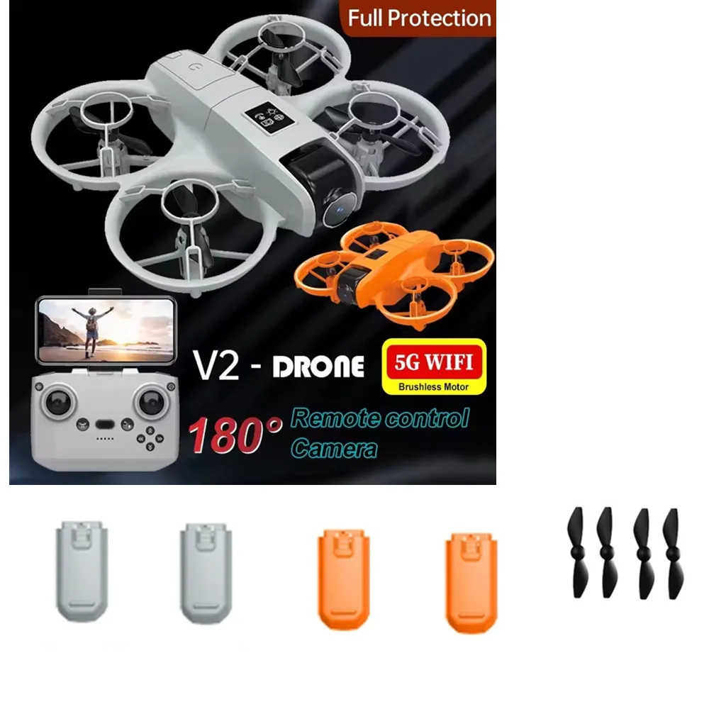 

V2 Mini Drone Accessories Battery 3.7v 1800mAh / Propeller Maple Leaf / For V2 Mini Drone Spare Parts V2 Mini Drone Batteries