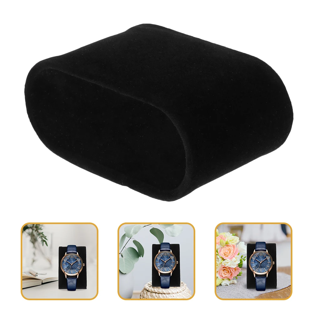 

12Pc Watch Cushions Watch Pillow Jewelry Display Cushions Watch Bracelet Pillow Wristwatch Display Pad Black Flannel Watch Stand