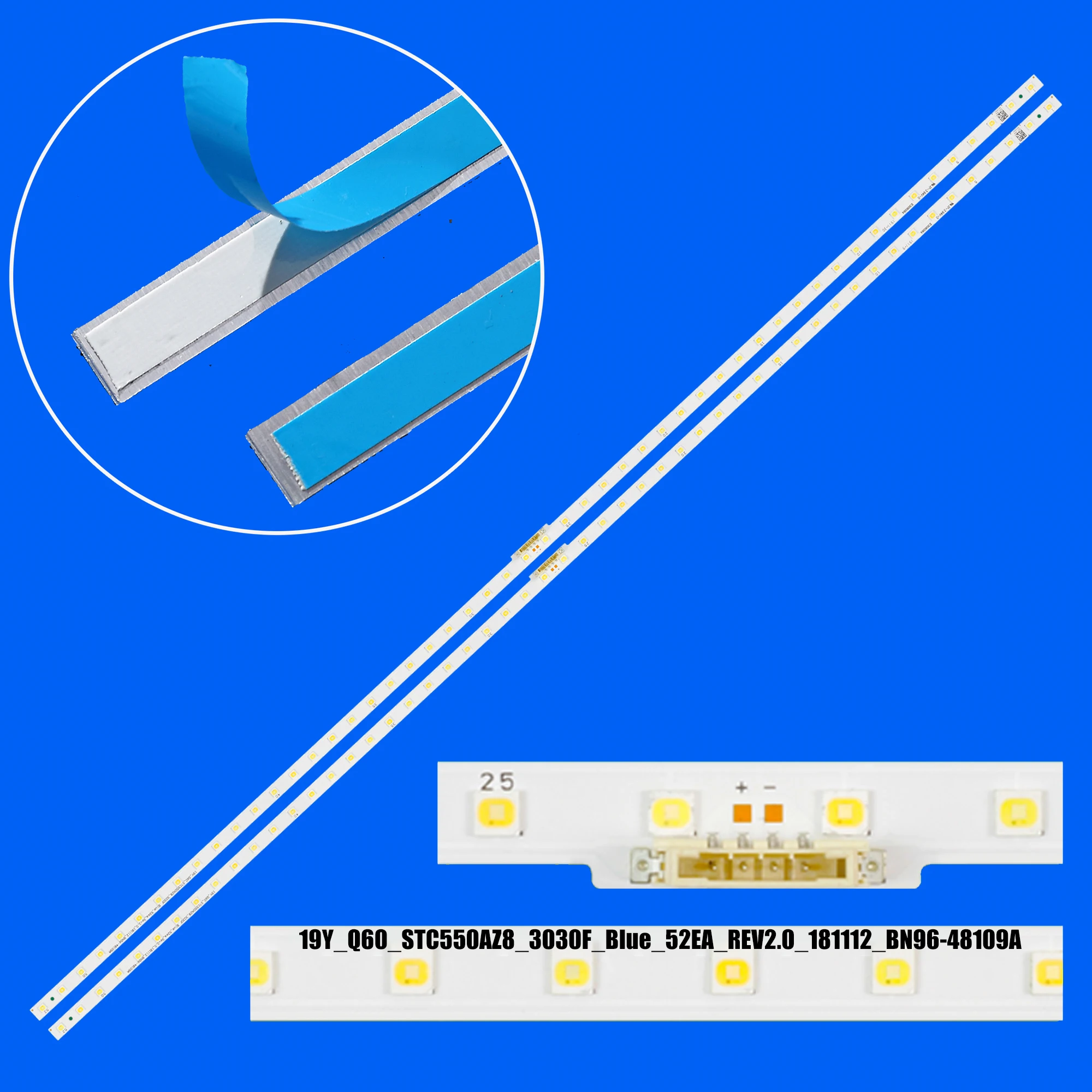 

Лента светодиодной подсветки для QE55Q60RAT UN55RU8000F UN55RU800DF QN55Q60RAF QN55LS01RAF UN55RU800D QA55Q60RAW QE55Q64BAU QA55Q60RAR