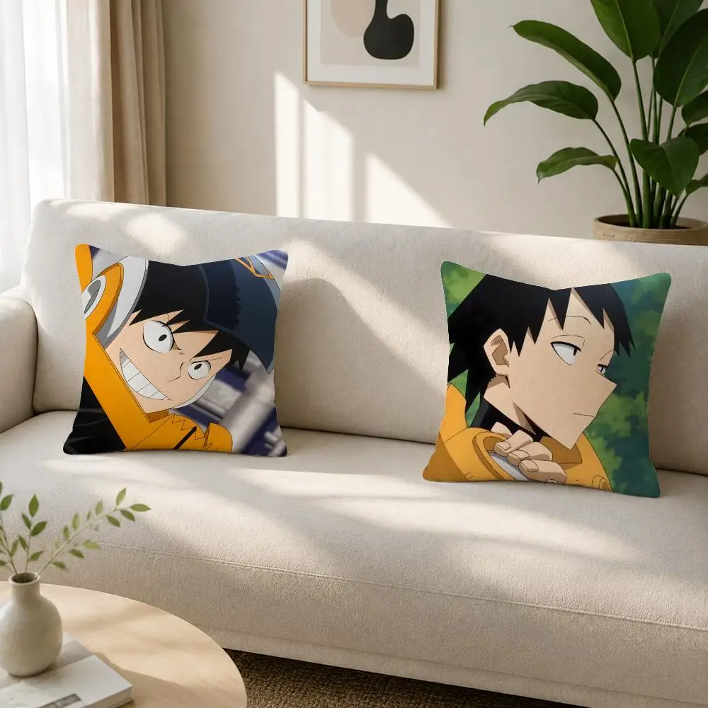 Anime Character Hanta Sero Cushion Cover Soft Plush Cushion Covers Fluffy Throw Pillow Cases for Sofa Bedroom Home Decor