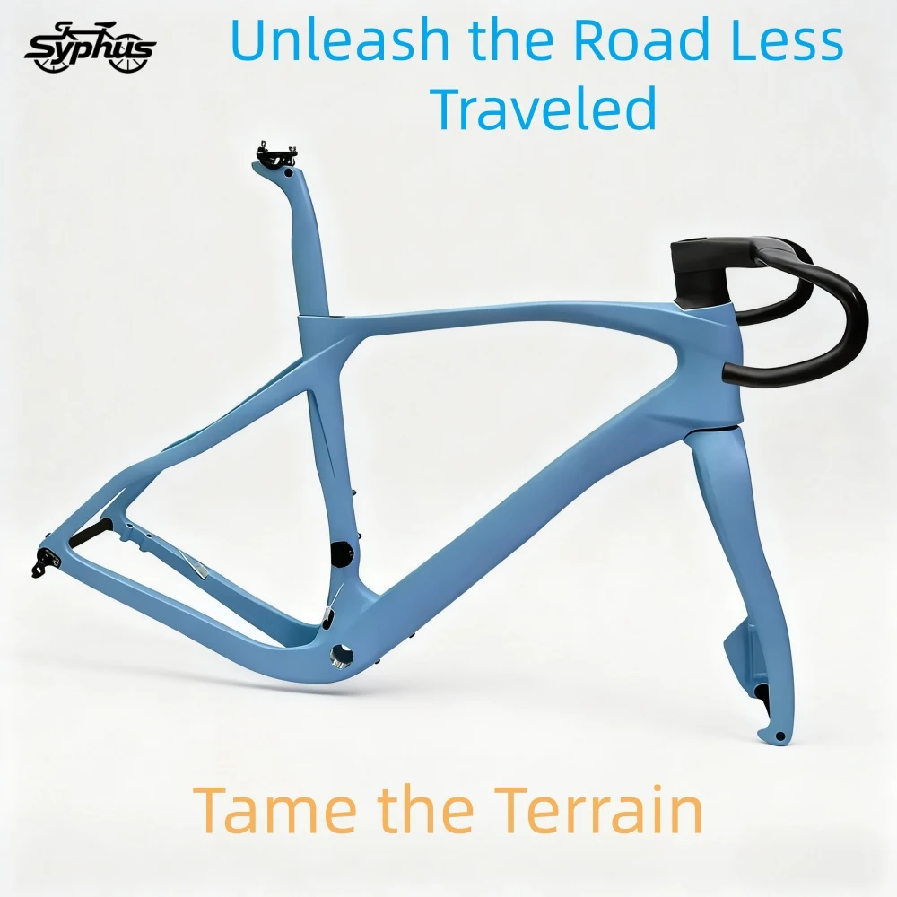 

Syphus T1100 UD Carbon Fiber Frame 700x45c Gravel Bike Frame Disc Brake grevil aero Carbon Fiber Frame