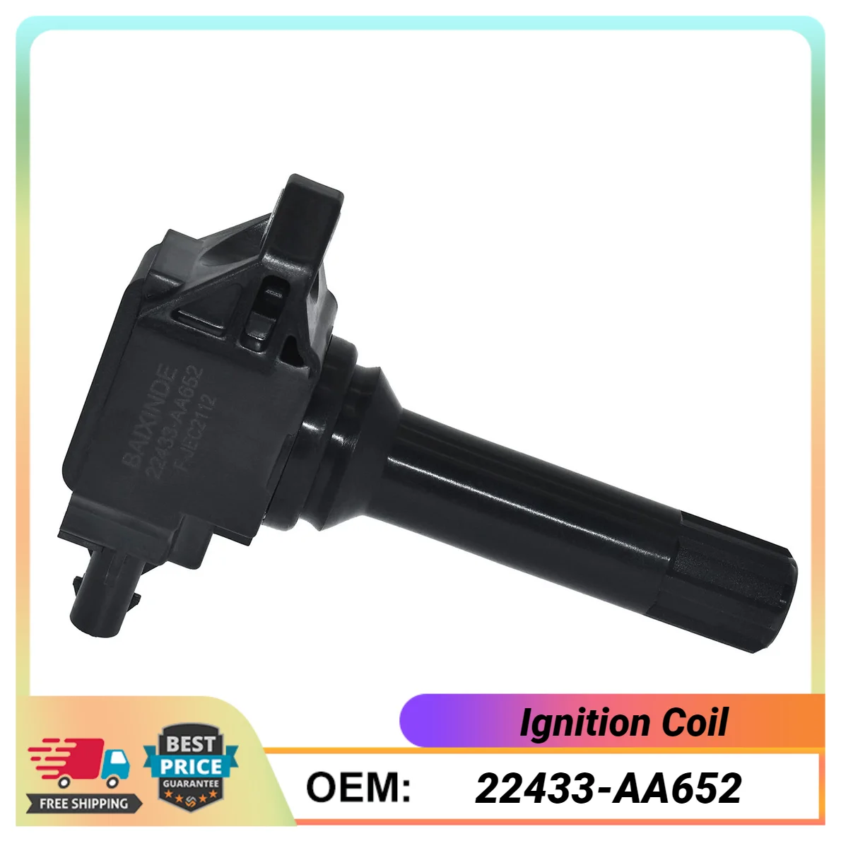 1PCS 22433-AA652 SU00300417 FK0438 Ignition Coil For 2013-2014 Scion FR-S BRZ 2.0L