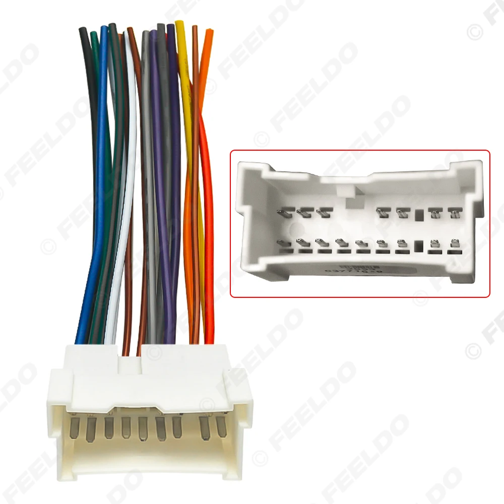 FEELDO Car OEM Audio Stereo Wiring Harness Adapter For Hyundai/KIA(01~05) Install Aftermarket CD/DVD Stereo  #AM2053