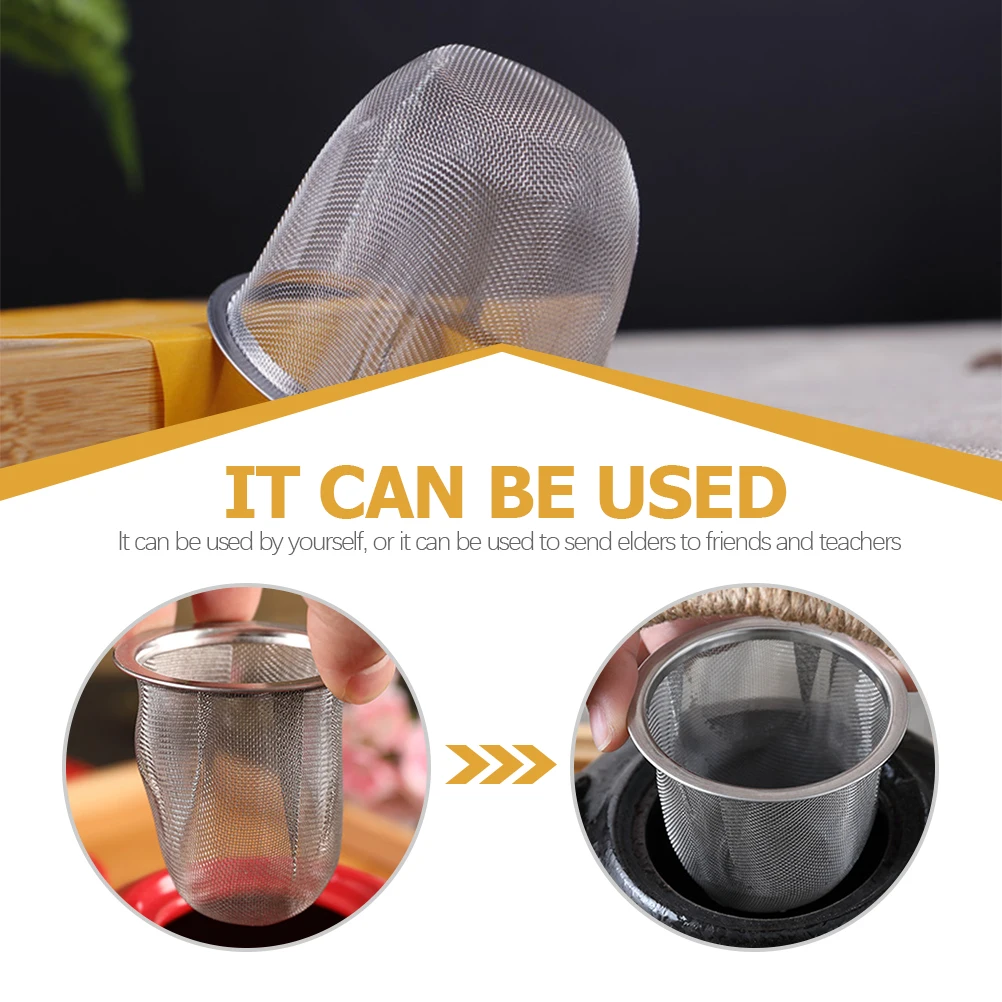 

6pcs Tea 5CM Stainless Steel Infuser Mesh Tea Strainer Filter Coffee Mesh Filter for Teapot Home Non Rust
