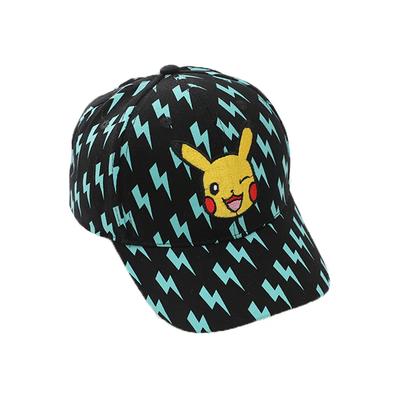 Pokemon Pikachu Anime Kids Cap Pikachu Children’s Baseball Hat Pokémon Costume Young Children Sunshade Hat Kids Birthday Gifts