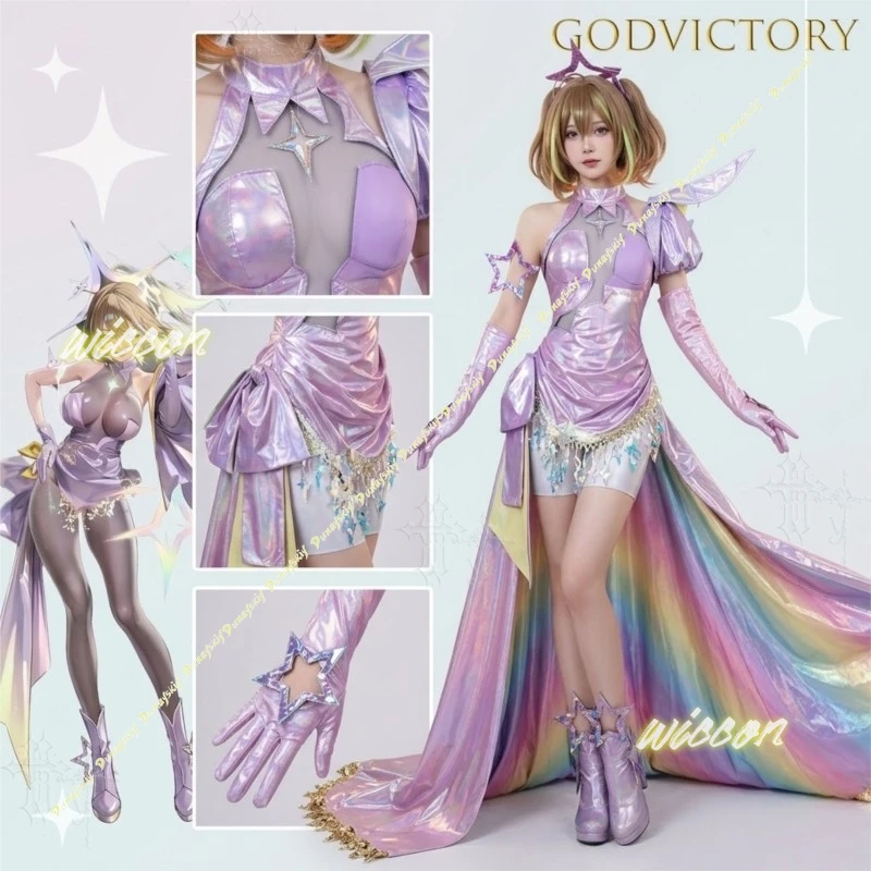 Anis Super Star Light Cosplay Game GodVictory Outfit Women Full Set Anime Costume Accessories For Cosplay Event Shooting Stage