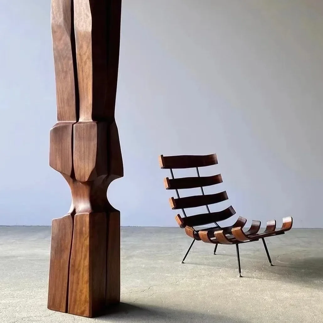 

Italian style, designer, lounge chair, solid wood, simple, chair