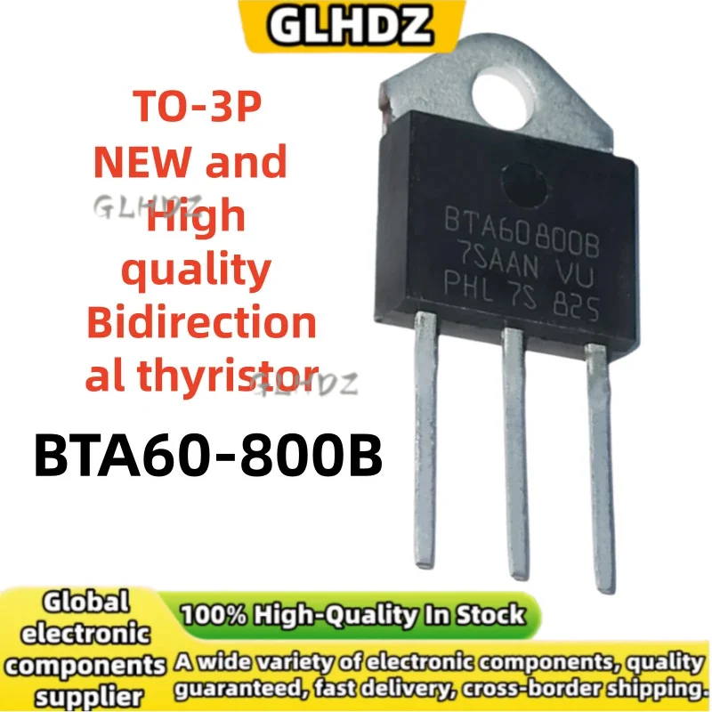 High quality and new 5-20pcs TO-3P BTA60-800B Bidirectional thyristor in stock