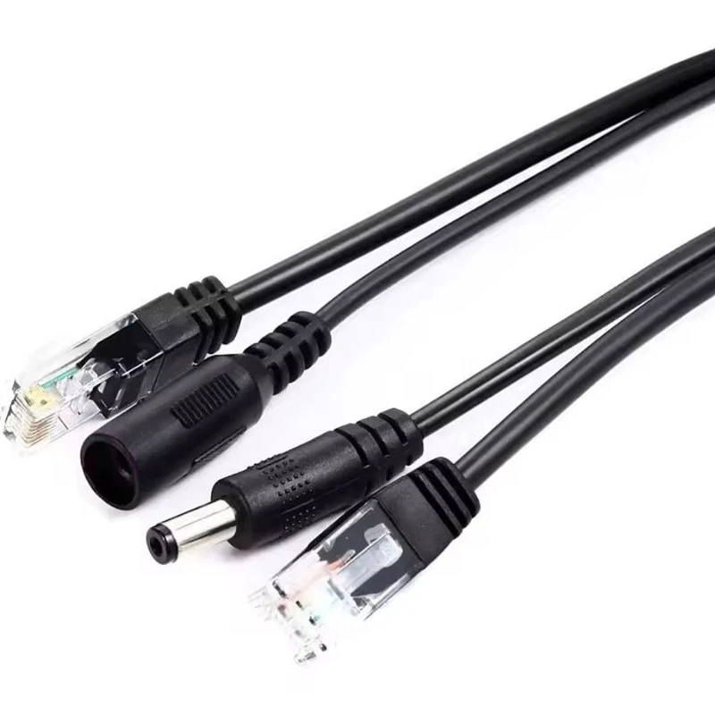 POE Spliter Waterprrof Met Video En Power Adapter Kabel RJ45 12 V-48 V Voedingsmodule Injector voor IP Camera Extender
