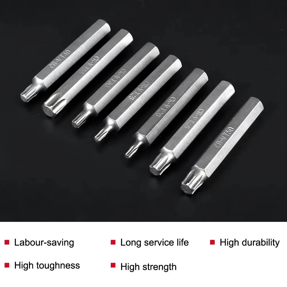 40pcs CHROME VANADIUM Batch Head Set Hexagonal Star Torx Socket Bit Sets with Storage Box Socket Head Car Repair Tools