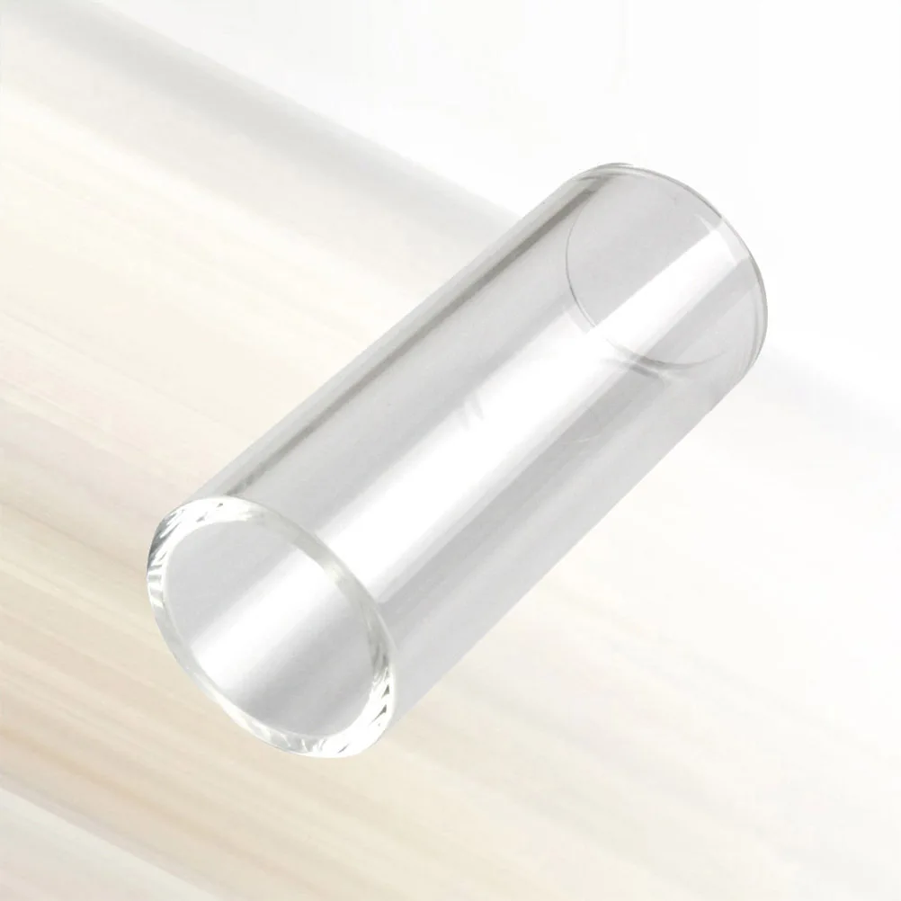 60 مللي متر عالية الجودة الزجاج الغيتار شريط منزلق لينة الأصوات رقيقة متفوقة الحفاظ على نغمة مشرق واضح الأبيض إصبع الشريحة