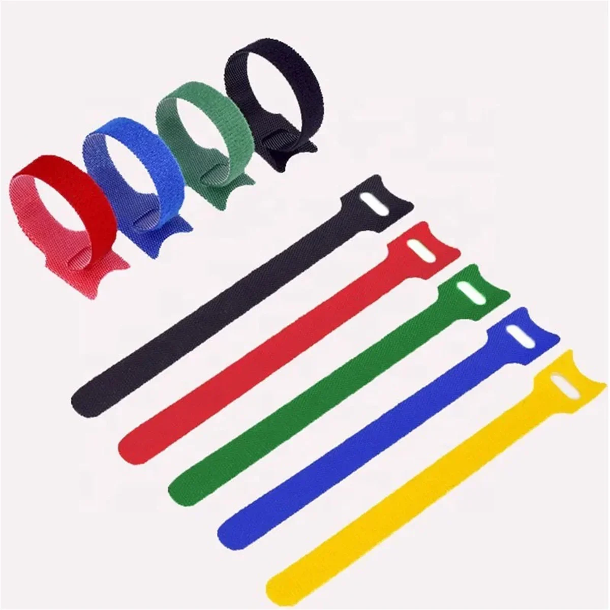 10/20/50Pcs Reusable Hook Headphone Cable Ties Fastening Strap Multi-Purpose Wire Organizers For Computer/TV/Electronic Devices