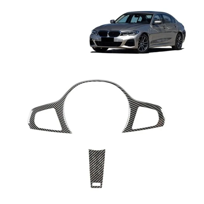 

For BMW F44 G20 G30 X3 G01 X4 G02 X5 G05 X6 G06 Sports Carbon Fiber Steering Wheel Trim Cover Decoration Car Interior Styling