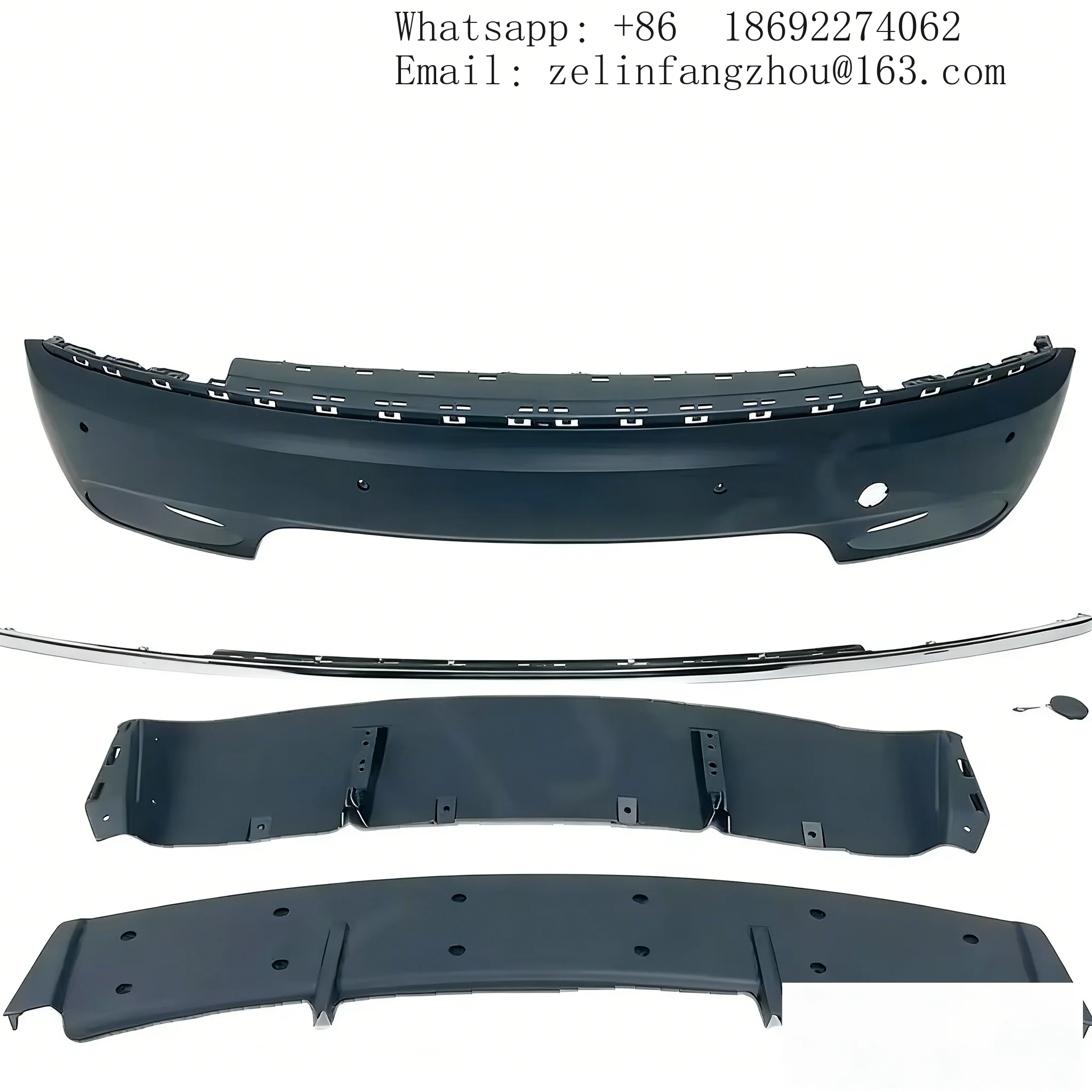 

Задняя накладка бампера для Bentley Flying Spur 2014-2018, OEM 4W0807417, оригинальное качество, в стиле Wide Bodykit Sedan