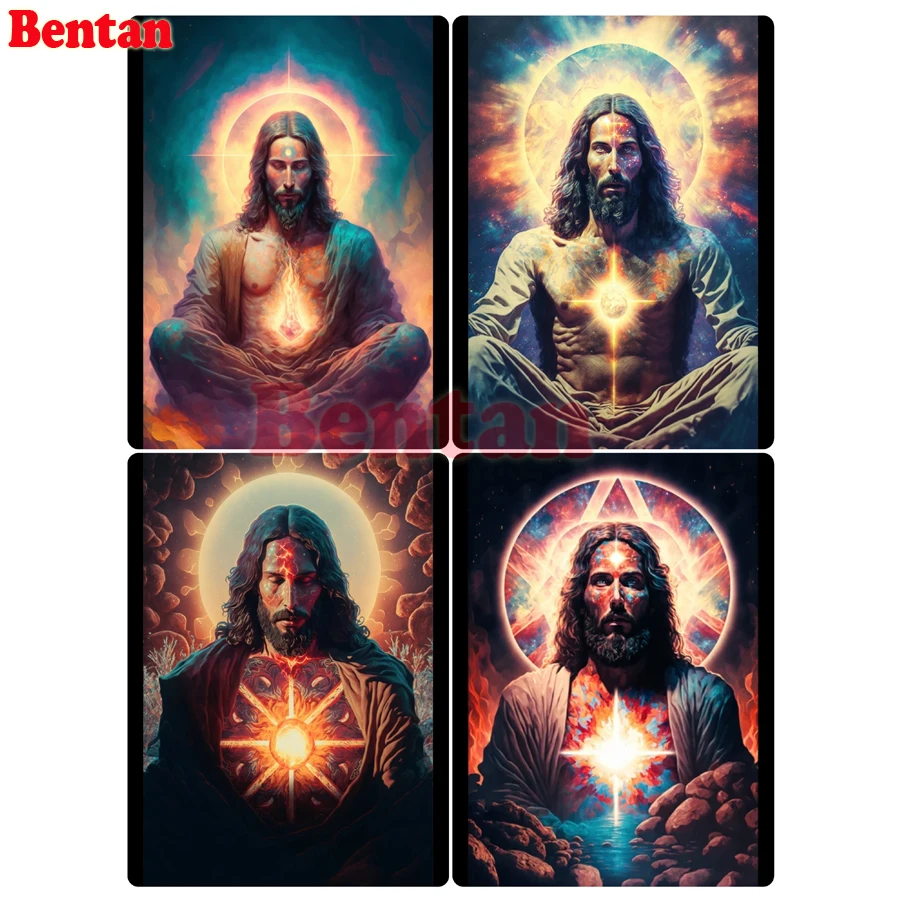 

Full Square Round 5D Diamond Painting Religious Jesus Pattern Diamond Embroidery Pictures Of Rhinestones Mosaic Home Decor