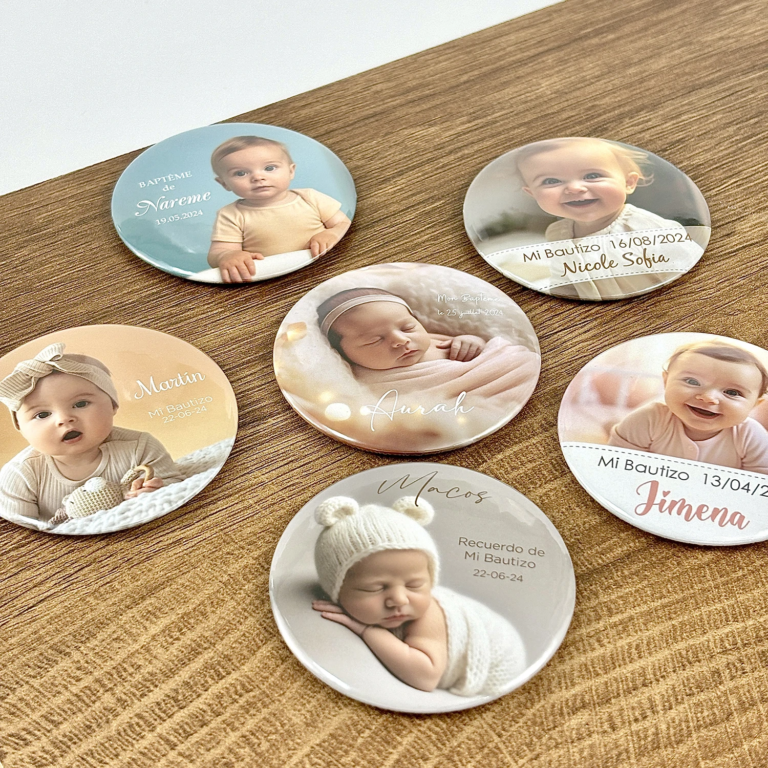 Baptism Favors Personalized Communion Gifts for Guests Custom Baptism Magnets Boy Girl First Communion Party Souvenirs