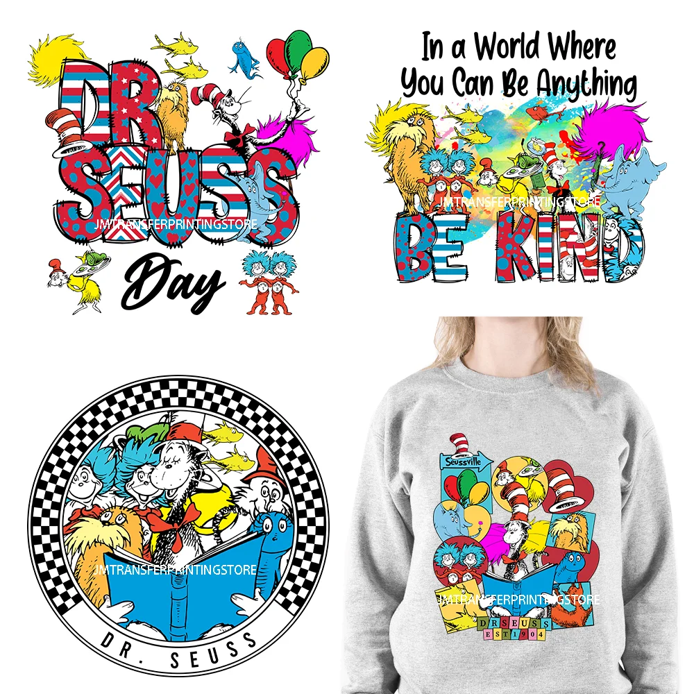 

Read Across America Cool Story Bro Decals Teacher Of All Things Learn Read Know DTF Transfer Stickers Ready To Press For Hoodies