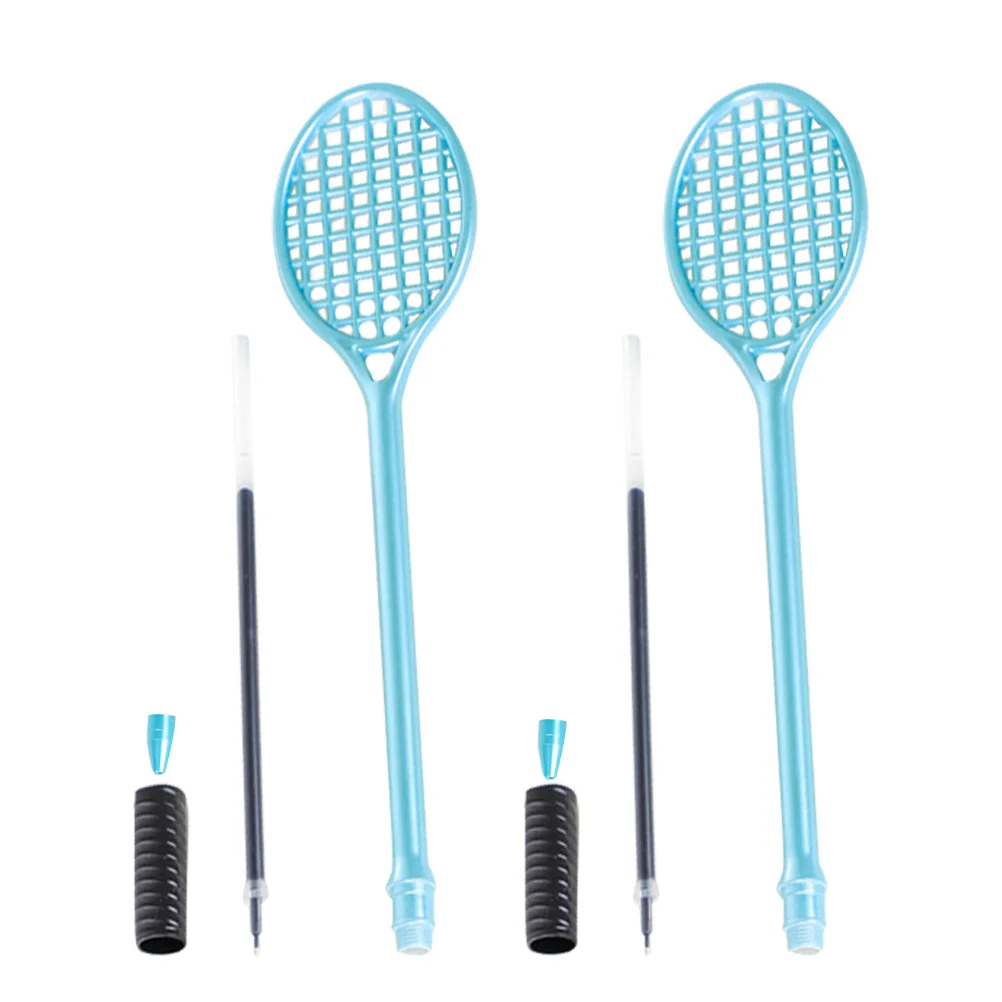 

2 шт. уникальная гелевая ручка в форме ракетки, гладкие черные чернильные ручки для письма для студентов, профессионалов, сувениры для вечеринок, подарки на Рождество и день рождения