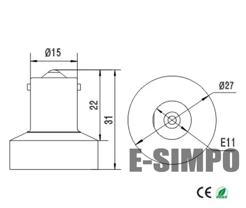 Imagem -04 - para E11 Mini Lustre Base da Lâmpada Candelabro Suporte da Lâmpada Led Adaptador de Soquete Conversor 15 Pcs Ba15s