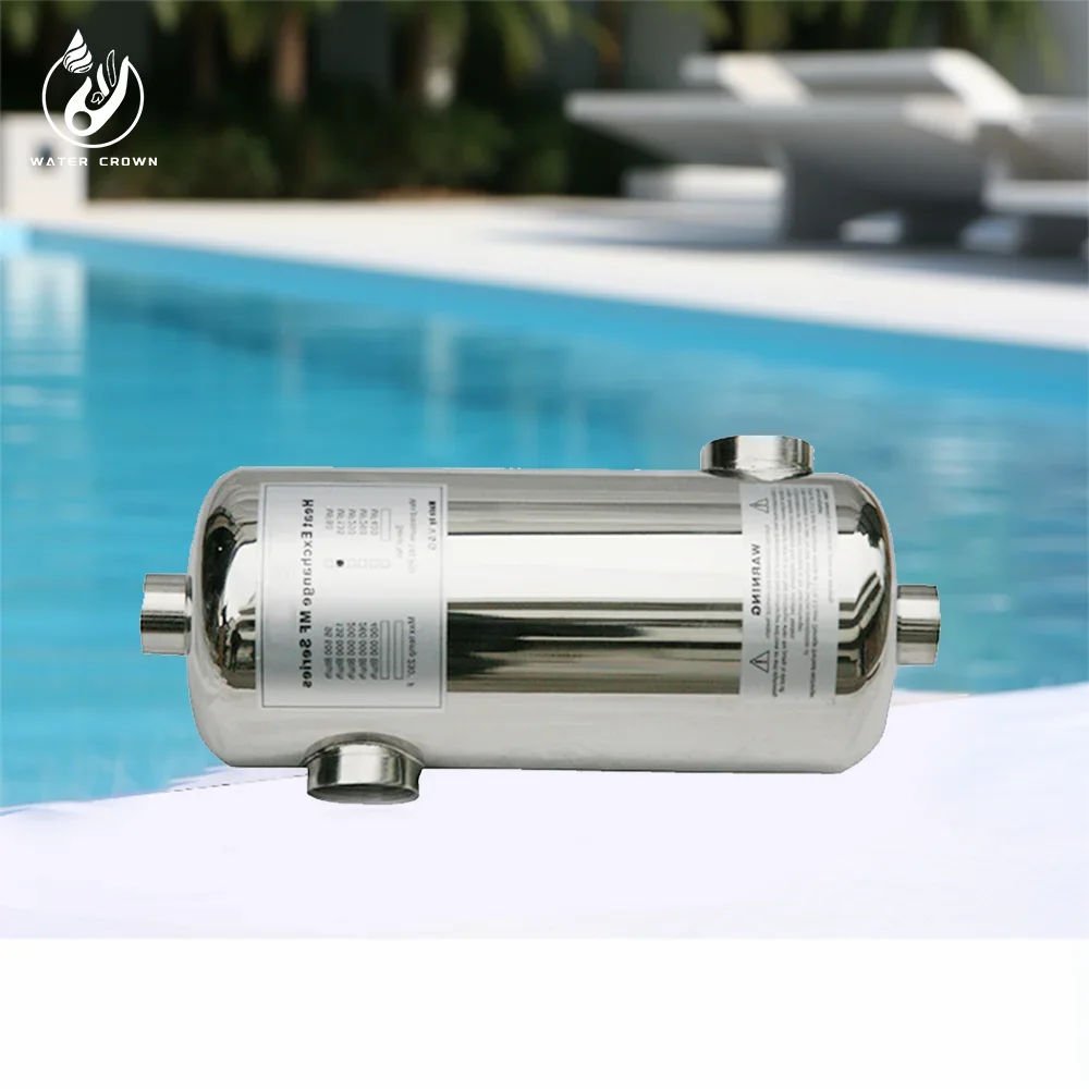 Water Crown The latest stainless steel heat exchanger for swimming pool accessories