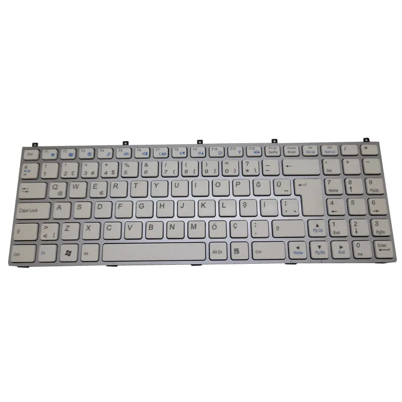 Teclado para CLEVO M9800, M980NU, MP-08J46TQ-430, 6-80-M9800-251-1, 6-79-E5120Q0K-250-P, MP-08J46TQ-430W, MP-08J46TQ-4301, Turquía, TR