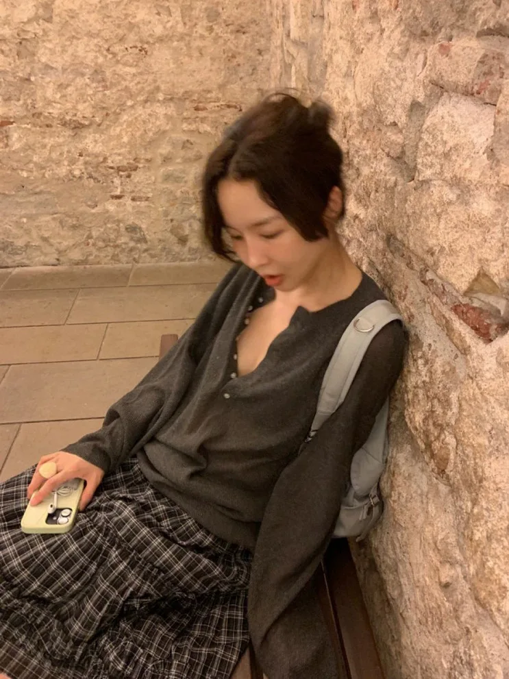 

Lazy Knitted Sweater Half Open Collar Overhead Style Women's Loose Fit Fashion Autumn Season Regular Thickness Chinese Origin
